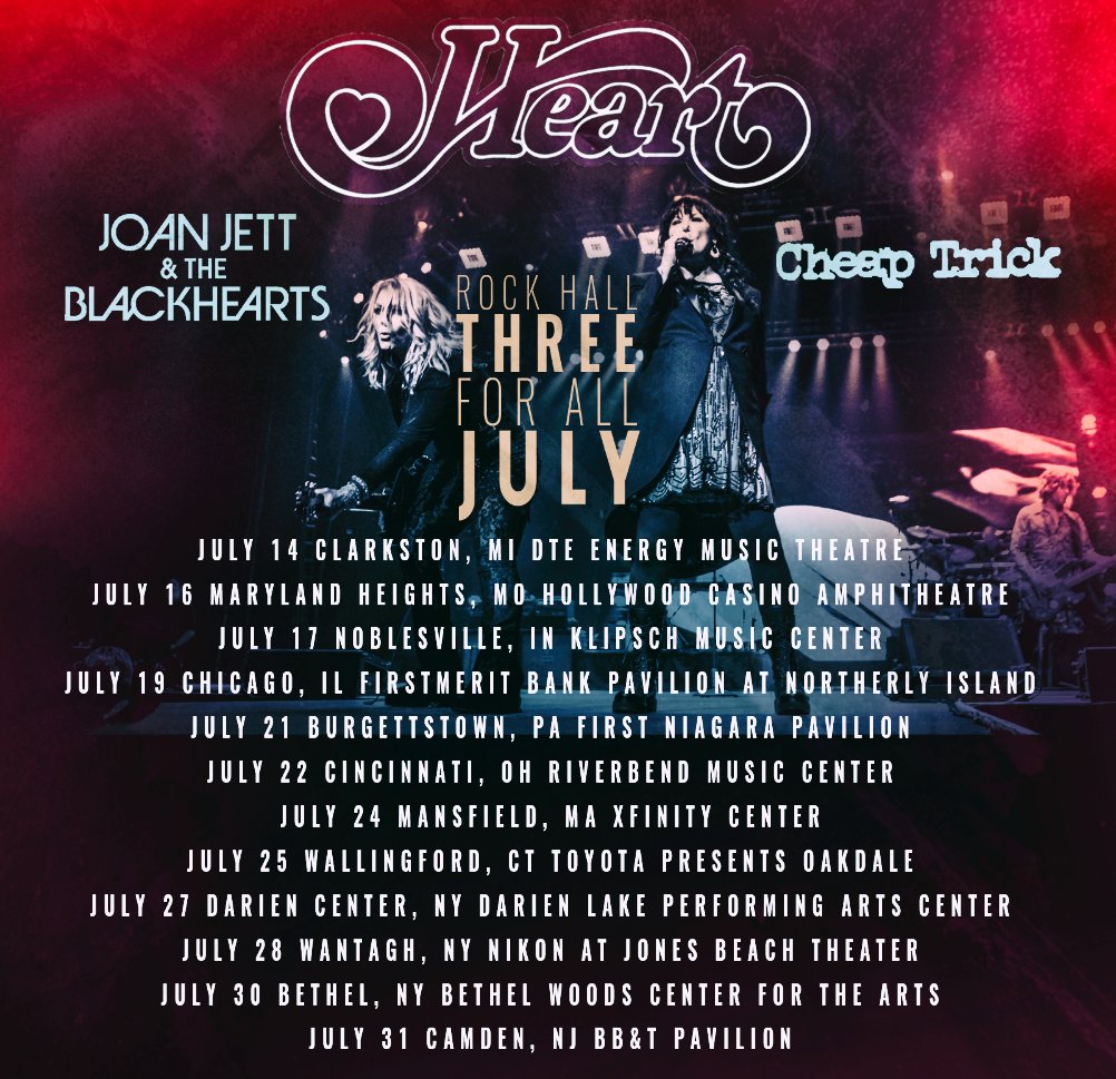 Heart Joan Jett Cheap Trick