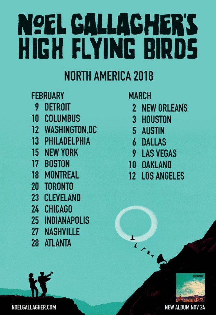 Noel Gallagher Gira USA