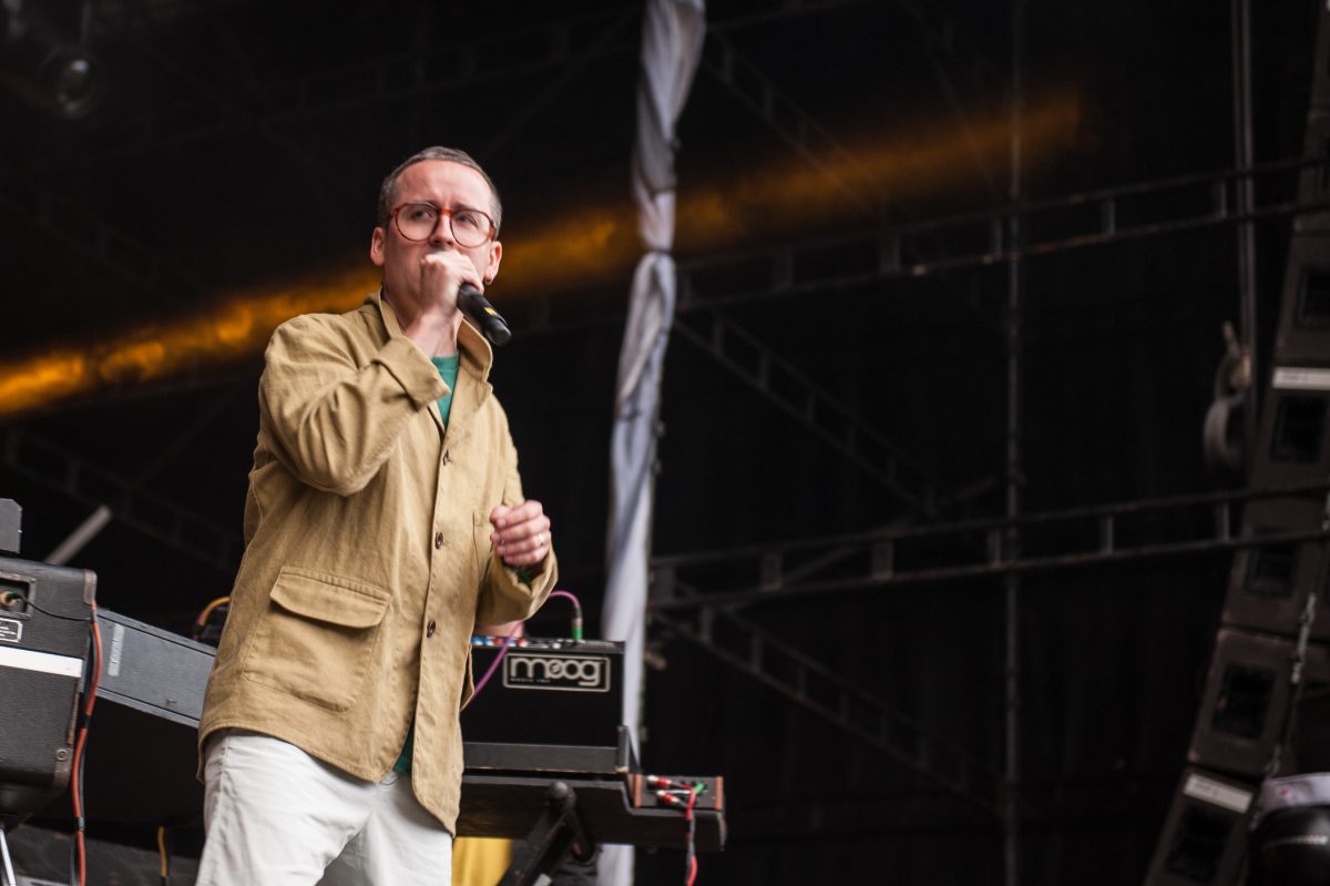 Alexis Taylor, cantante de Hot Chip, durante un concierto en 2013